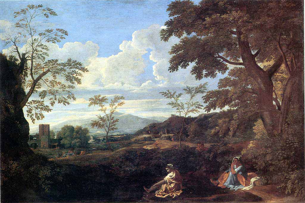 Nicolas Poussin Paysage avec une femme se lavant les pieds